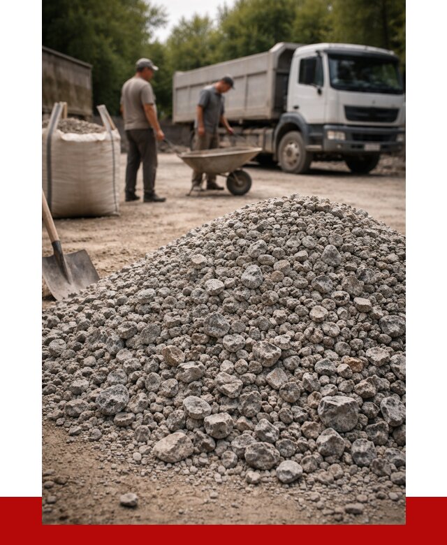 Гранитный щебень фракция 20-40 в Раменском от 3244 руб. ПРОНЕРУДРмн