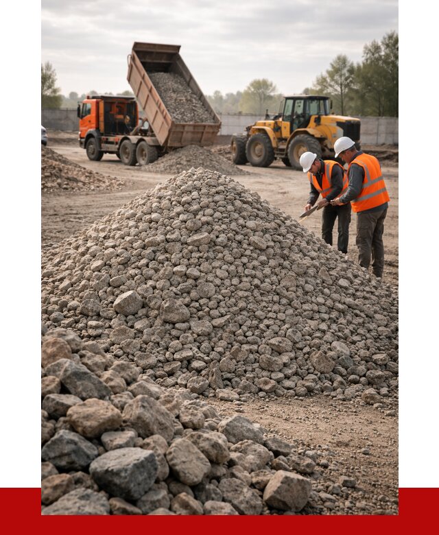 Гранитный щебень фракция 40-70 в Раменском от 2535 руб ПРОНЕРУДРмн