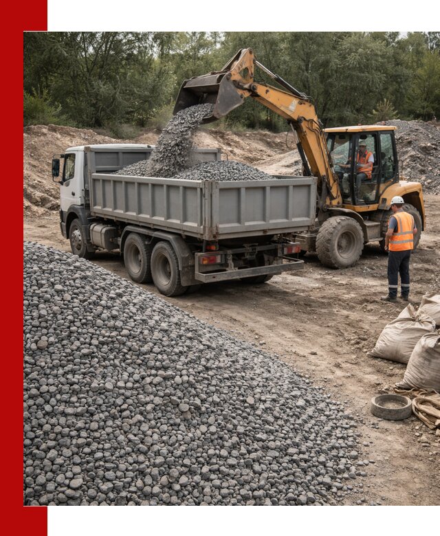 Доставка гравийного щебня в Раменском оптом и в розницу