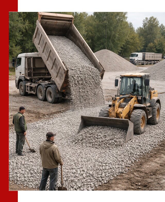 Купить гравийный щебень фракция 20-40 в Раменском с доставкой