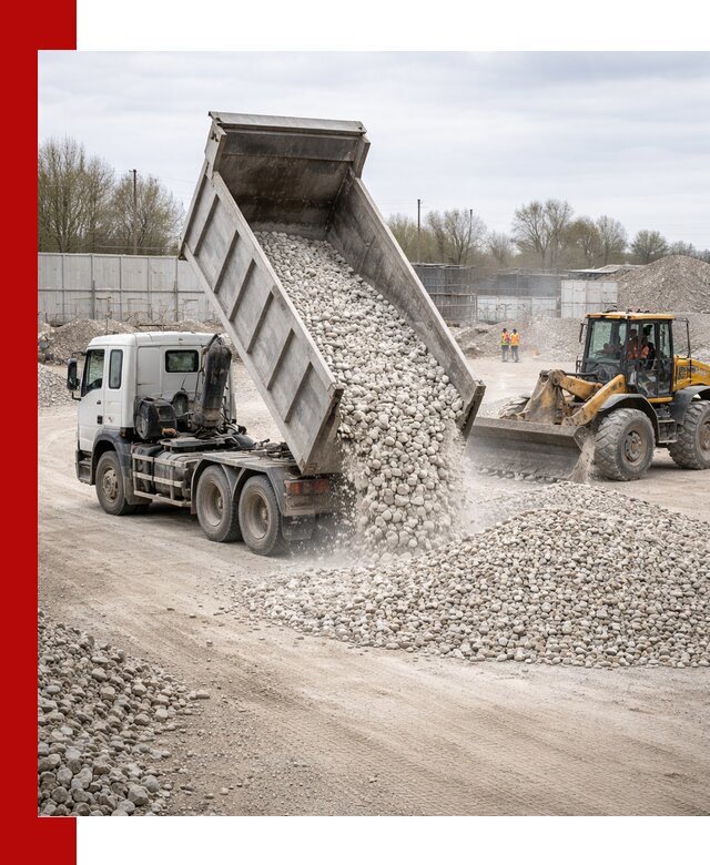 Доставка и продажа известнякового щебня в Раменском