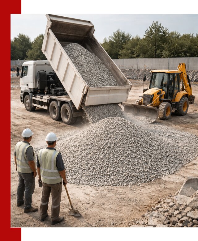Купить известняковый щебень фракции 5–10 мм с доставкой в Раменском