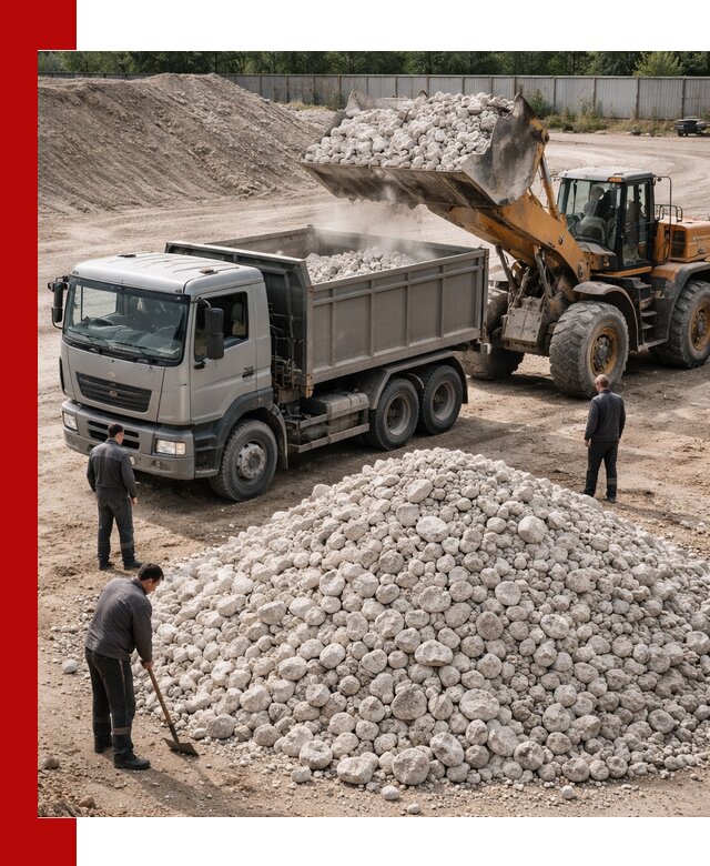 Известняковый щебень фракция 70–150 с доставкой в Раменском