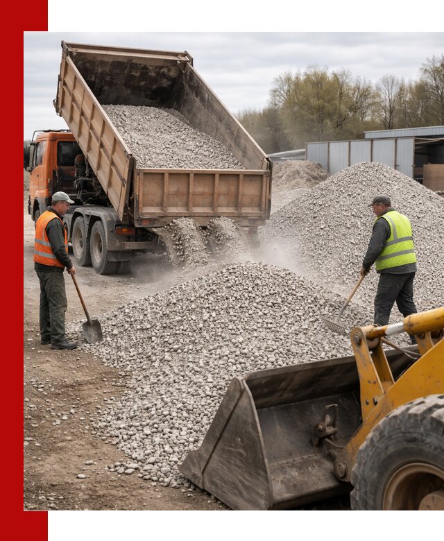 Доломитовый щебень фракции 5-20 с доставкой в Раменском