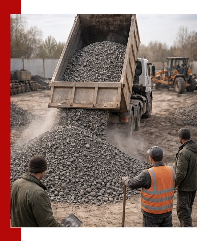 Доставка шлакового щебня в удобные сроки по выгодной цене в Раменском