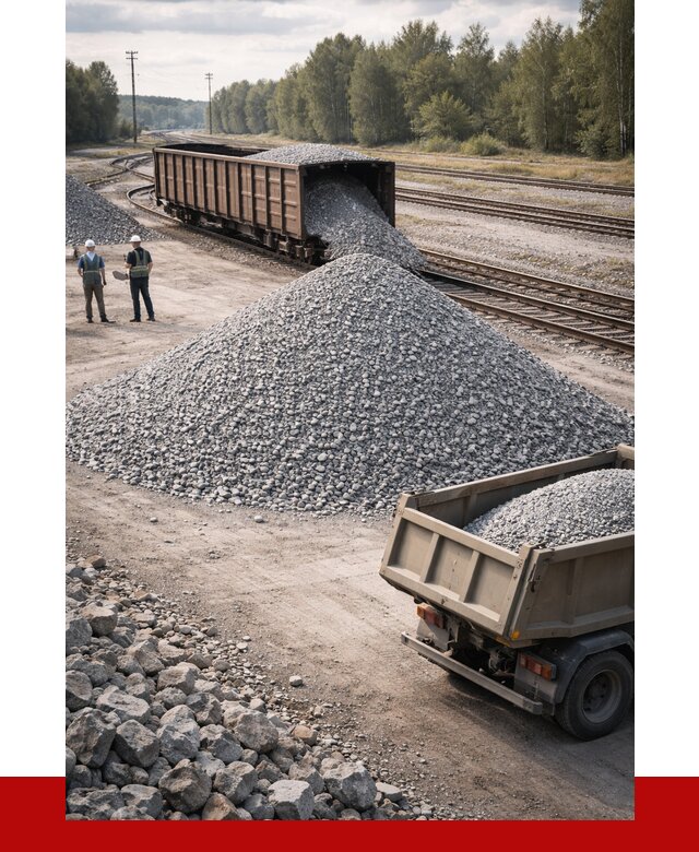 Железнодорожный щебень 20-60 в Раменском от 1724 р. | ПРОНЕРУДРмн