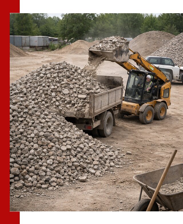 Доставка вторичного щебня в Раменском для строительных работ