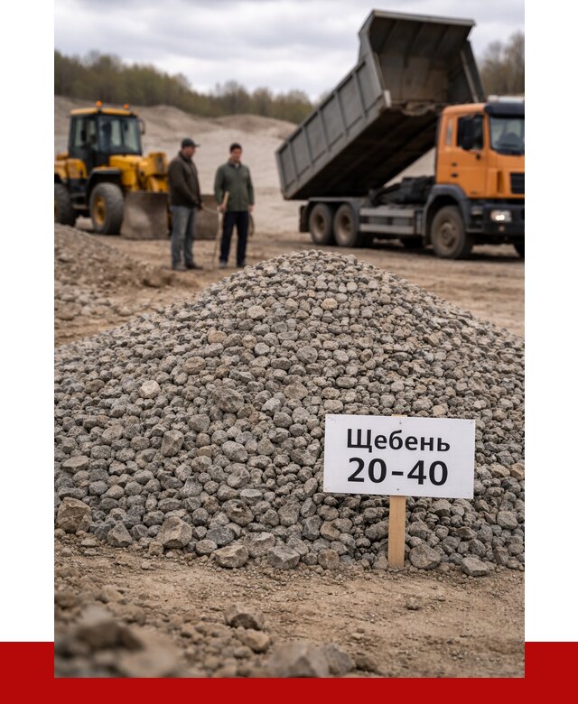 Бетонный щебень фракция 20-40 в Раменском от 2484 р. | ПРОНЕРУДРмн