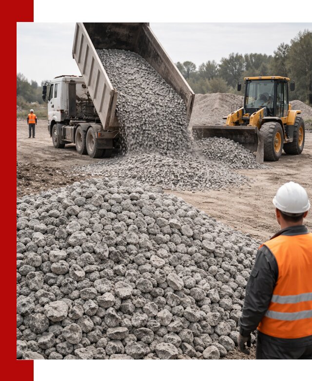 Доставка бетонного щебня фракции 20-40 в Раменском