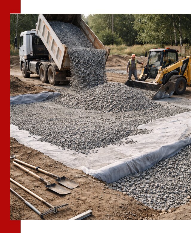 Щебень для фундамента с доставкой в Раменском