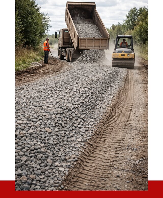 Щебень для отсыпки дороги в Раменском от 2738 р. ПРОНЕРУДРмн