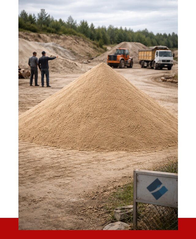 Карьерный песок навалом в Раменском от 1825 р. | ПРОНЕРУДРмн