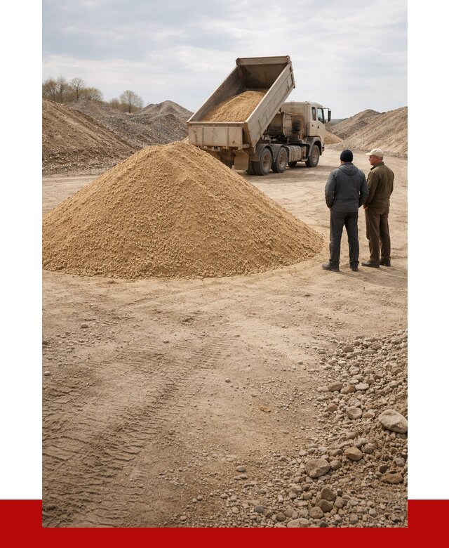 Карьерный песок крупнозернистый в Раменском от 8618 р | ПРОНЕРУДРмн