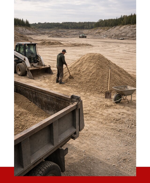 Карьерный песок среднезернистый в Раменском, от 2231 р. ПРОНЕРУДРмн