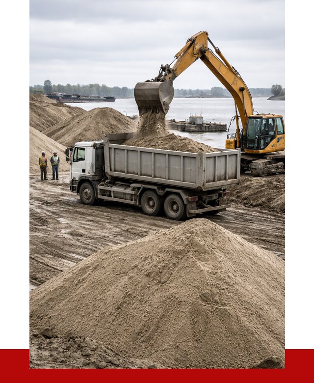 Купить речной песок навалом в Раменском от 1825 р., ПРОНЕРУДРмн