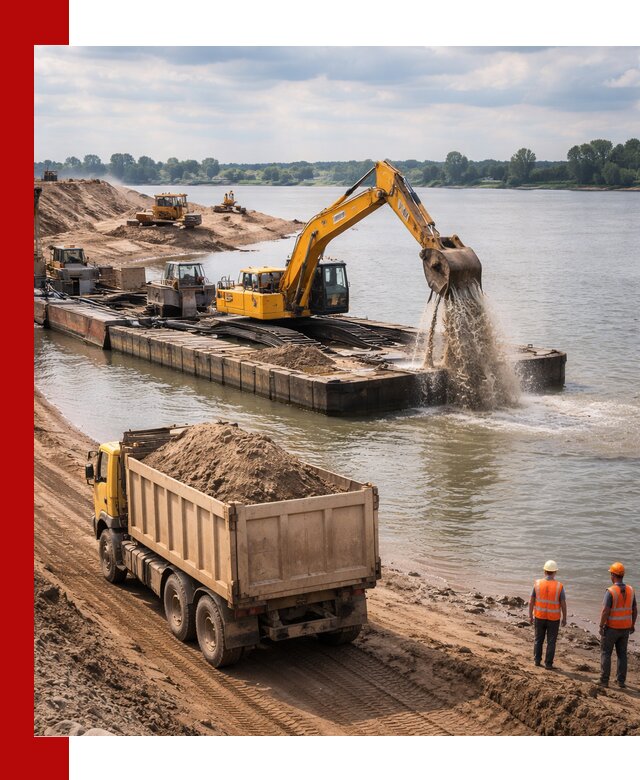 Намывной песок с доставкой в Раменском оптом и в розницу