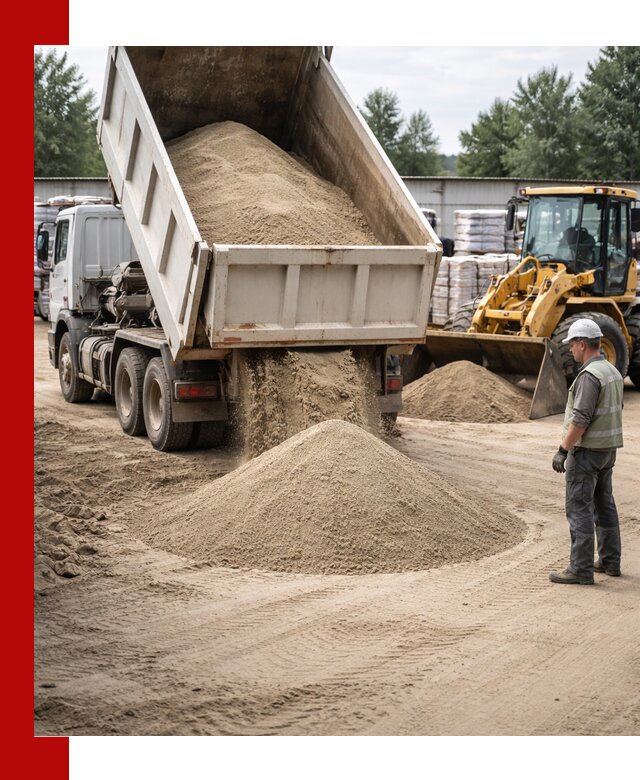 Поставка и доставка песка для бетона в Раменском