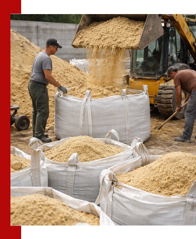 Поставка качественного песка для кладки в Раменском