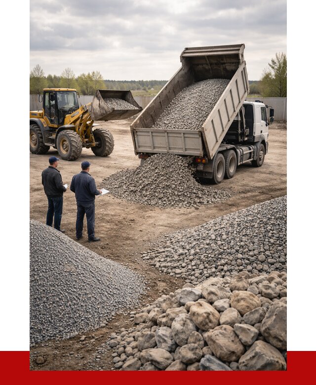 Гравий и камень с доставкой в Раменском от 4258 р. - ПРОНЕРУДРмн