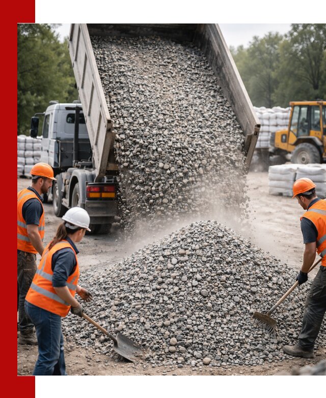 Доставка гравия и камня в Раменском оптом и в розницу