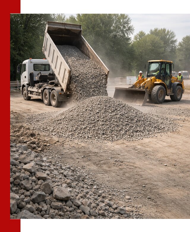 Гравий фракция 5–20 доставка в Раменском оптом и в розницу