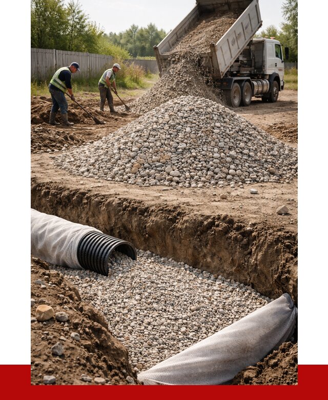 Гравий для дренажа в Раменском от 2231 р., доставка ПРОНЕРУДРмн