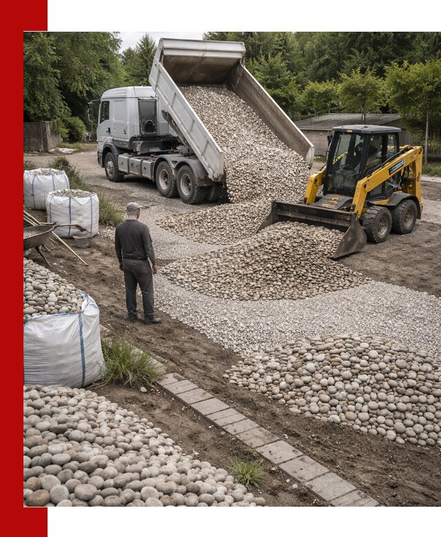 Доставка морской гальки оптом и в розницу в Раменском