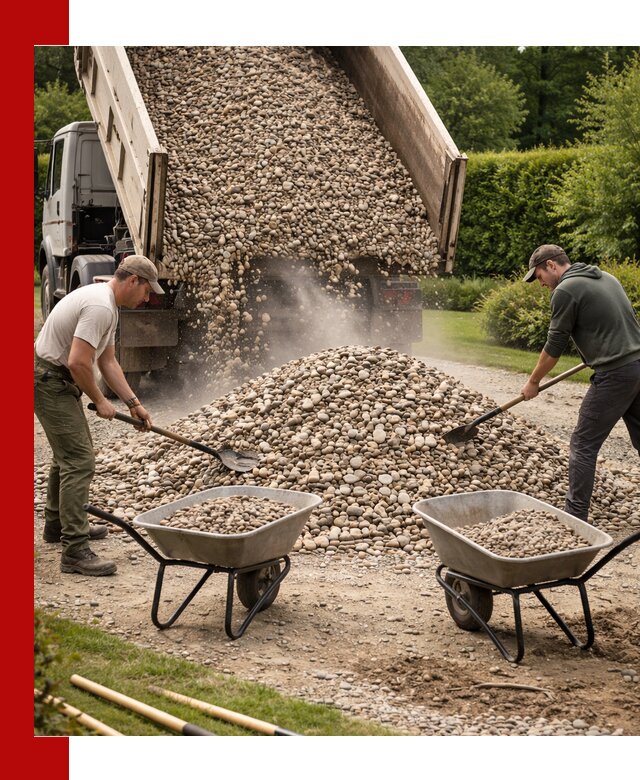 Доставка и продажа декоративной гальки в Раменском