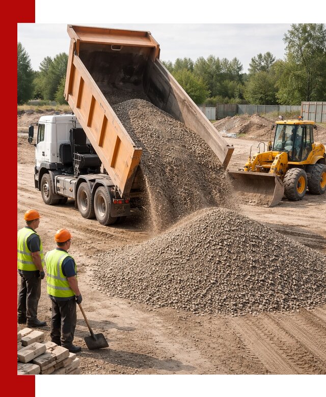 Доставка щебёночно-песчаной смеси ЩПС С7 в Раменском