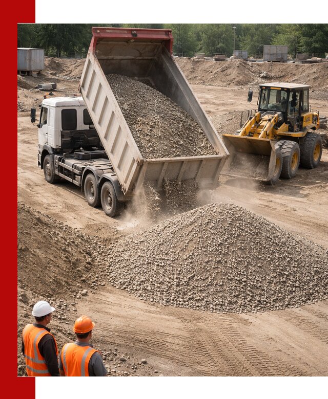 Щебень с песком (ЩГПС С2) с доставкой в Раменском
