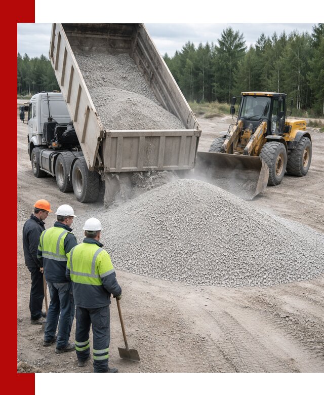 Известняковый отсев 0-5 доставка в Раменском быстро и выгодно