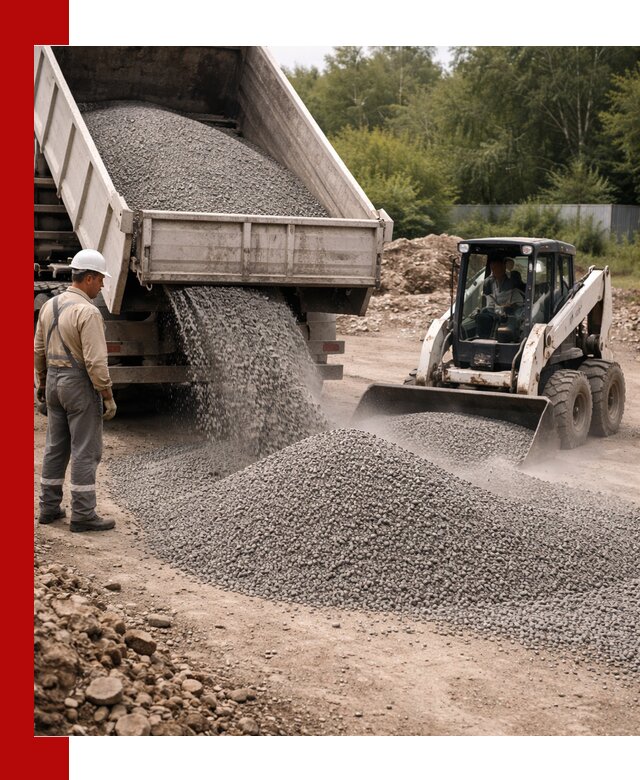 Доставка гравийного отсева 0-5 в Раменском оптом и в розницу