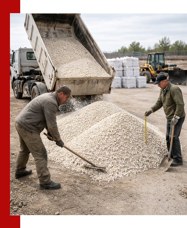Мраморная крошка с доставкой и разгрузкой в Раменском