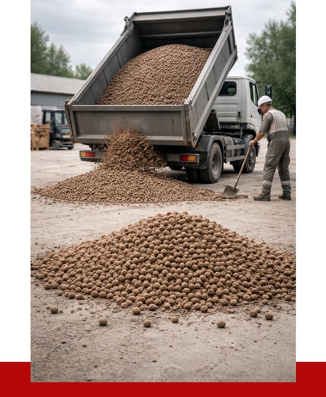 Керамзит с доставкой в Раменском от 4258 р. за м3 | ПРОНЕРУДРмн