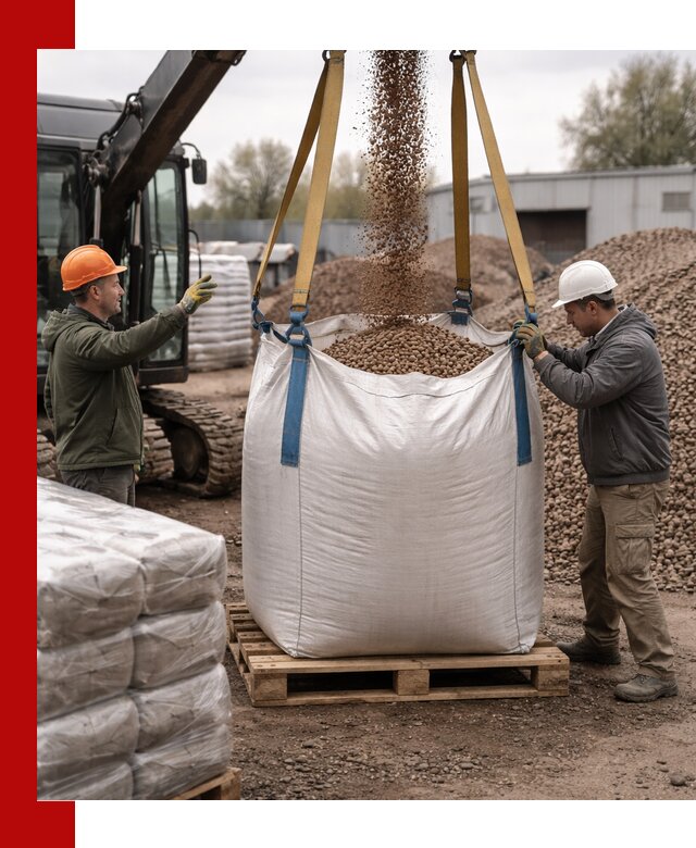 Керамзит в биг-бегах с доставкой в Раменском