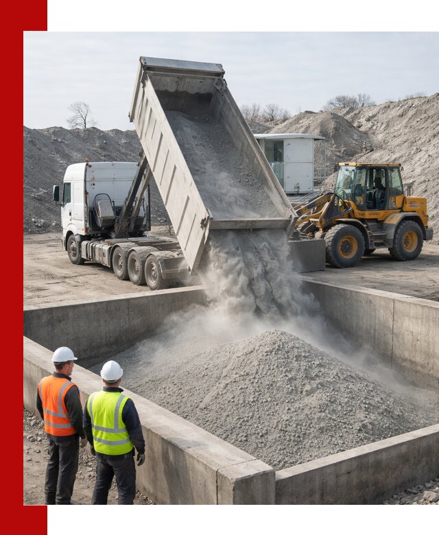 Доставка цемента навалом в Раменском крупными партиями