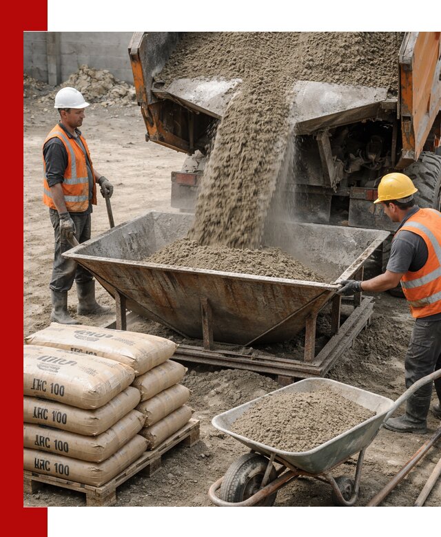 Доставка цементно-песчаной смеси М100 в Раменском