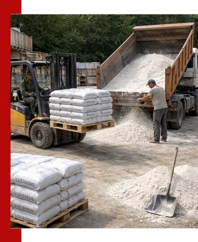 Доставка строительной извести оптом и в розницу в Раменском