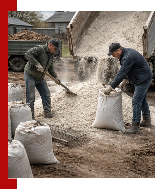 Доставка извести пушонки в Раменском оптом и мелким оптом