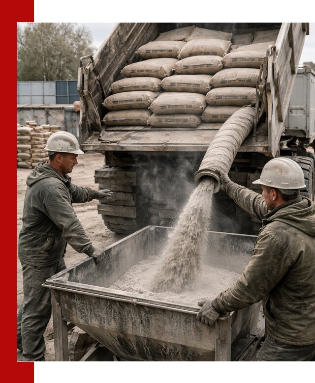 Доставка цемента М400 в Раменском оптом и в розницу