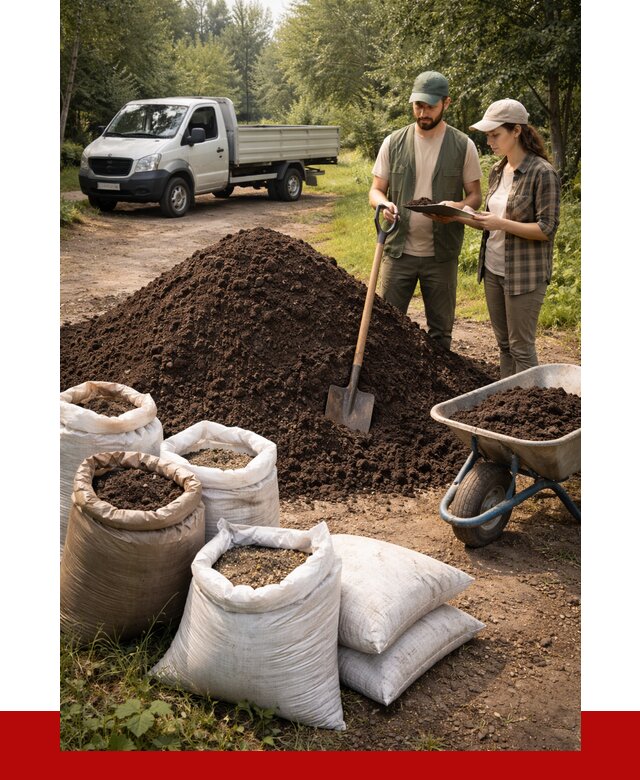 Купить грунт с доставкой в Раменском от 4563 р. за м3 | ПРОНЕРУДРмн