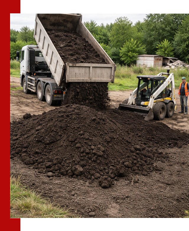 Поставка плодородной земли с доставкой самосвалом в Раменском