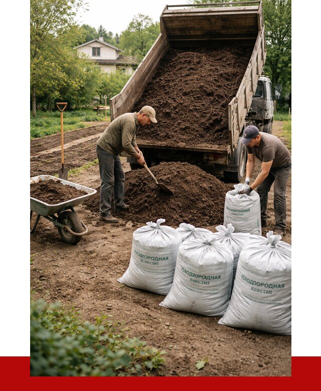 Плодородная смесь в Раменском от 4258 р./куб с доставкой | ПРОНЕРУДРмн