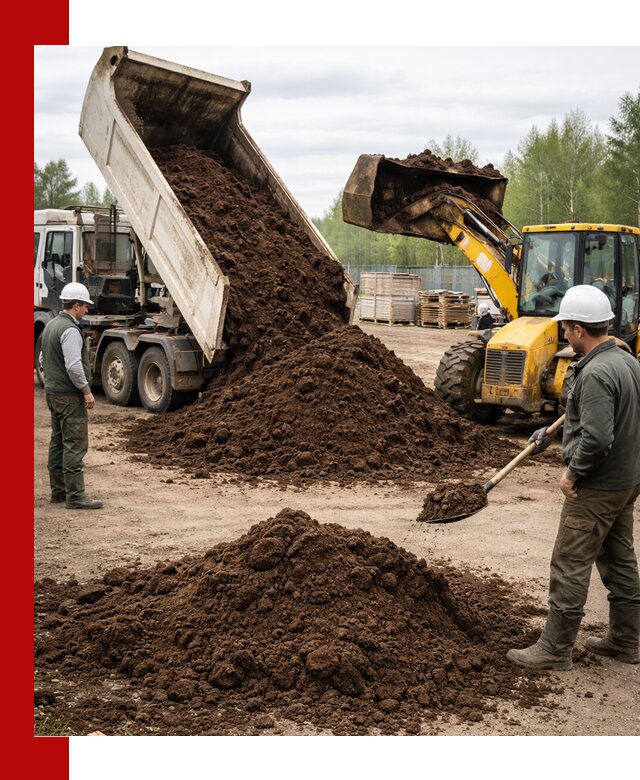 Доставка торфа оптом и в мешках в Раменском