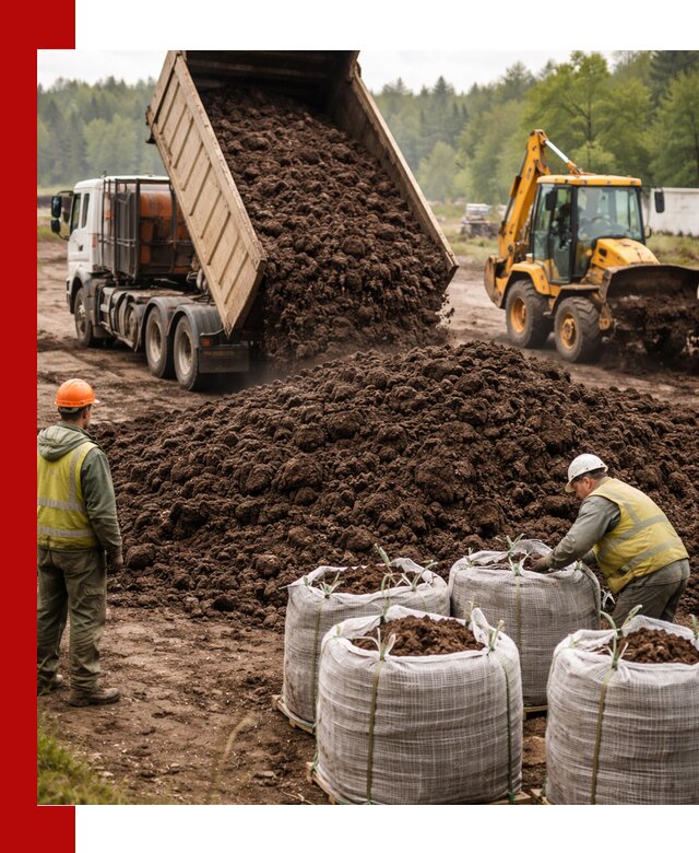 Доставка нейтрального торфа в Раменском оптом и в розницу