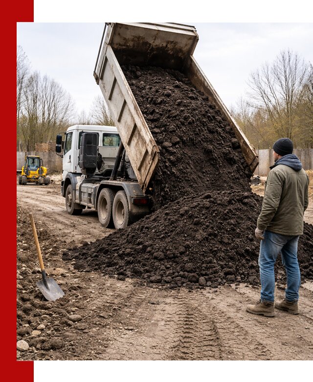 Доставка чернозема навалом в Раменском быстро и выгодно