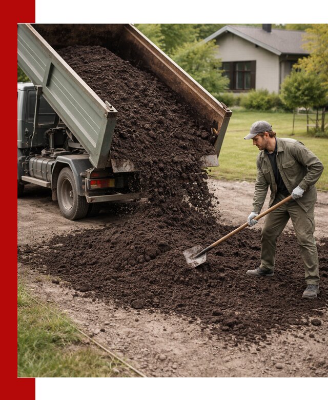 Чернозем для газона с доставкой в Раменском быстро и качественно