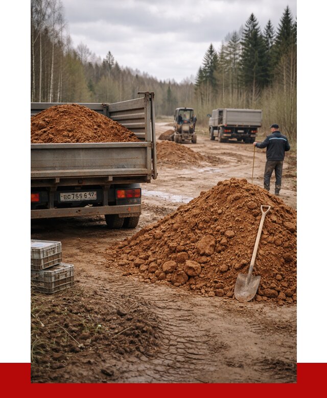 Глина и суглинки в Раменском от 4563 р. за куб | ПРОНЕРУДРмн