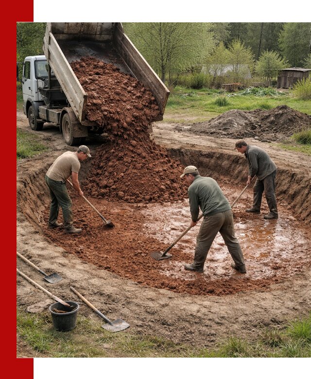Купить качественную глину для пруда в Раменском
