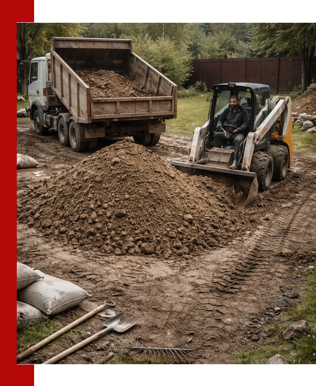 Суглинок для планировки участков в Раменском с доставкой и выгрузкой